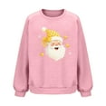 thumbnail image 3 of Women's Fashion Loose Casual Christmas Printed Round Neck Long Sleeve Hoodless Sweatshirt, 3 of 6