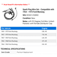 thumbnail image 2 of Spark Plug Wire Set - Compatible with 1964 - 1973 Ford Mustang 1965 1966 1967 1968 1969 1970 1971 1972, 2 of 2