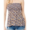 thumbnail image 1 of Made by Olivia Women's Plaid Strapless Modal Smocked Tube Top, 1 of 4