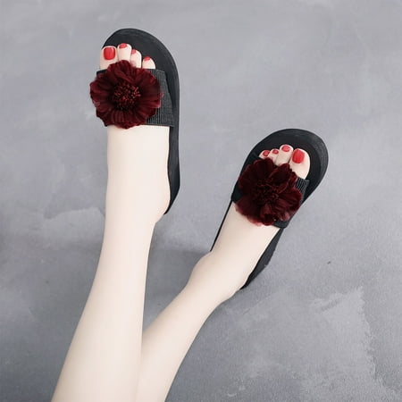 

Women Slippers Flower Beach Ladies Slippers Flip Flops Beach Shoes Sandals Slippers