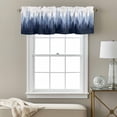 thumbnail image 3 of Navy Blue Ombre Kitchen Curtain Valances for Windows Farmhouse Short Curtains, Primeval Forest Modern Abstract Art Aesthetics Rod Pocket Valance Curtain for Bedroom Cafe Living Room 54"x18", 3 of 8