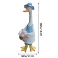 thumbnail image 2 of Goose Outdoor Lawn and Garden Statue, Goose Decor for Garden Sculptures 12" for Patio, Balcony, or Front Porch Decor, 2 of 6