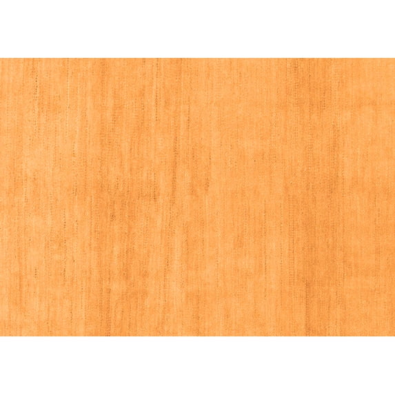 Ahgly Company Indoor Rectangle Solid Orange Modern Area Rugs, 2' x 5'