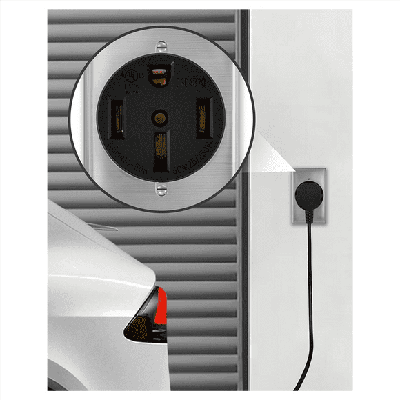 2X NEMA14-50 Outlet By Industrial Grade for Even ,No Overheating or Melting, EV Charging 50Amp 125/250V Receptacle