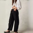 thumbnail image 5 of 2026 New Fashionable Casual Women's Loose Wide-Leg Pants, Mid-Low Waist, Washed Denim Trousers, 5 of 5