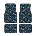 thumbnail image 2 of Uemuo Car Floor Mats - Dinosaur Pattern Carpet Floor Mats for Cars, Auto Accessories Front & Rear Car Floor Foot Mat Sets of 4 Pieces, 2 of 6