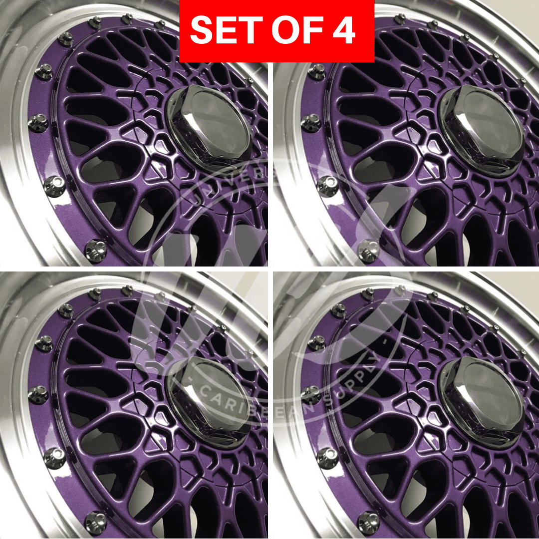 NEW 15 Inch X 7 Alloy Wheels Rims Bolt Pattern 4x100 114 3 Purple 
