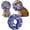 Darkblue, variant on Inflatable Cone Collar for Large Medium Small Dogs, Soft Adjustable Recovery Collar for Dogs Cats,Dog Cone Neck Donut Alternative After Surgery(Pink,Medium