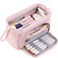 thumbnail image 1 of Estuche para lápices de gran capacidad, estuche para bolígrafos de mano, cosmético, regalo portátil para oficina, escuela, adolescente, niña, niño, hombre, mujer, adulto (verde), 1 of 6