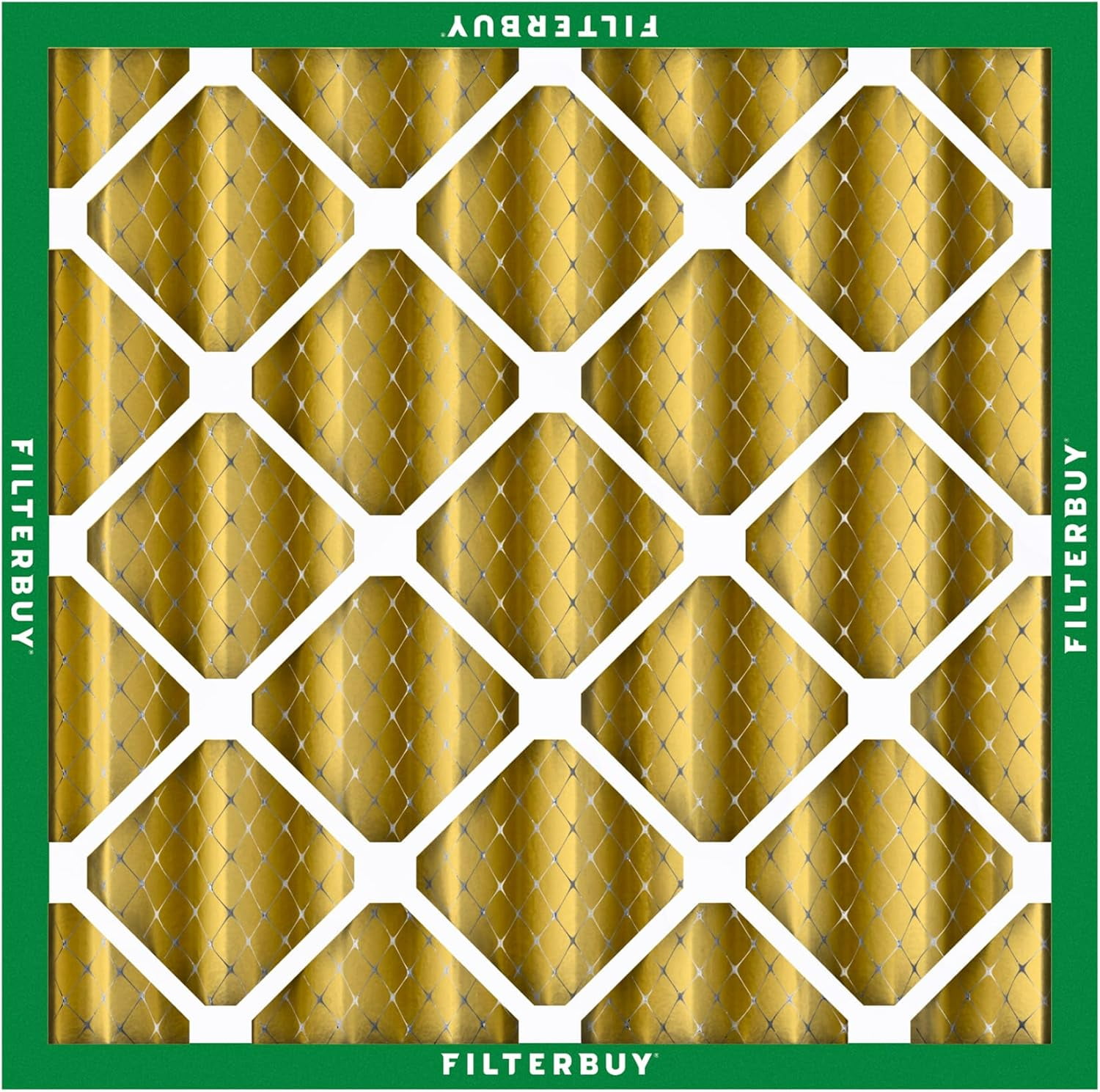 Filterbuy 20x20x4 Air Filter MERV 11 Allergy Defense, Pleated HVAC AC Furnace Filter Replacement, 2-Pack