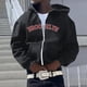 thumbnail image 3 of Gibobby Sudadera ligera hombre con cierre Sudadera con Cierre Y Capucha Manga Larga Hombre(Negro,XG), 3 of 4