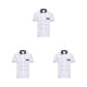 thumbnail image 5 of Uniformes de Chef Jumpingount para mujer abrigo de Chef manga corta resistente al desgaste Blanco 4XL, 5 of 6