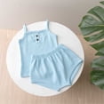 thumbnail image 2 of NOKIO Summer Baby Rompers Baby Camisole Suit Tank Top And Briefs Outfits 2pc Boys And Girls Set Multi Color Optional Cute Baby Romper Sets, 2 of 7
