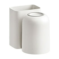 Luoshdecor Toothbrush Holders for Bathrooms Shower,Wall Mount Toothbrush Organizer with Mouthwash Cup,for Bathroom Toothpaste Shaver Loofah