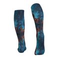 thumbnail image 4 of Compression Socks for Women and Men - Halloween Ghost Puzzle Pumpkin Compression Socks Circulation for Workout, 4 of 8