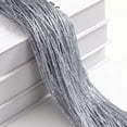 thumbnail image 6 of YiJuHui Silver Beaded Door Curtain Tassel Room Divider with Metallic Threads for Living Room Bedroom Entryway Decoration Privacy Sheer Window Partition 100*200cm, 6 of 6