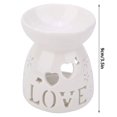 thumbnail image 3 of Calentador de cera de cerámica, diseño de amor, quemadores de fusión de cera, difusores de velas para decoración del hogar y dormitorio, regalos, 3 of 5