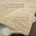 thumbnail image 6 of Glattice Non Slip Rug Runner 2x5 Washable Runners for Hallways Cotton Rubber Backed Kitchen Runner Braided Indoor Carpet Runners for Entryway/Hallway/Kitchen/Bedroom, Warm Beige/Light Tan/Aprico, 6 of 10