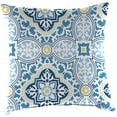 thumbnail image 5 of Jordan Manufacturing 16" x 16" Rave Sky Blue Quatrefoil Square Outdoor Throw Pillow (2 Pack), 5 of 11