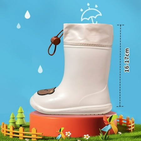 

Cathalem Toddler Dress up Boots New Spring Summer Autumn Cute Cartoon Animal Baby Kids Rain Shoes Toddler Rain Boots Girls Shoes YE1 19.00