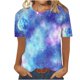 thumbnail image 5 of Puntoco Liquidación de camisetas cortas para mujer, nueva camiseta estampada informal de moda para mujer, camiseta de manga corta con cuello redondo, 5 of 5