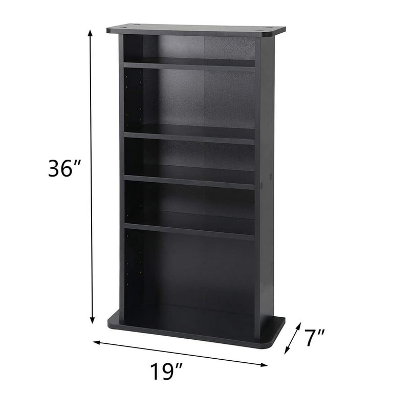 Media Storage Cabinet Game DVD Movie Tower Stable Organizer Stand