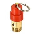 thumbnail image 5 of Unique Bargains 1/4PT Male Threaded 150 PSI Air Compressor Pressure Valve Red Hat 2Pack, 5 of 5