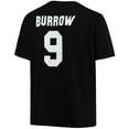 thumbnail image 3 of Men's Fanatics Joe Burrow Black Cincinnati Bengals Big & Tall Player Name & Number T-Shirt, 3 of 3