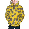 thumbnail image 2 of Bingfone Summer Pineapple Pattern Youth Classic Hoodies Soft Hooded Pullover Sweatshirts for Girls and Boys, 2 of 6