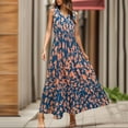 thumbnail image 2 of Youmylove Long Floral Dresses for Women Summer Dresses Casual Sleeveless Maxi Dresses Cute Floral Long Dress Wedding Guest Dress Trendy Easter Dresses, 2 of 3