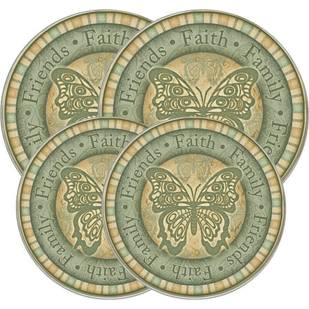 Range Kleen 4-Piece Burner Kover Set, Round, Decorative