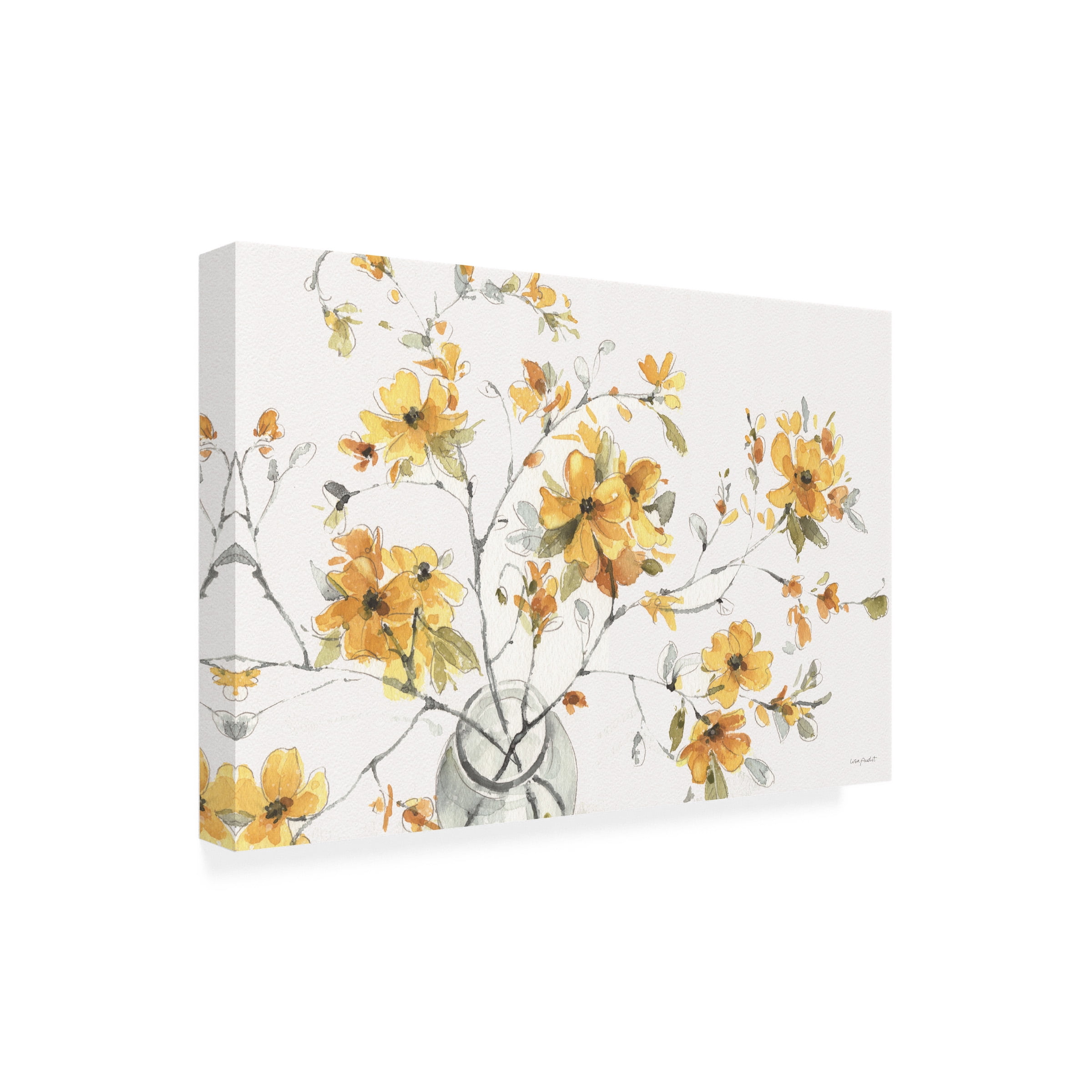 Lisa Audit 'Happy Yellow 01' Canvas Art