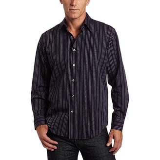 van heusen fitted satin stripe dress shirt Originals Long Sleeve Shirt Stripe Dot Print main image 0