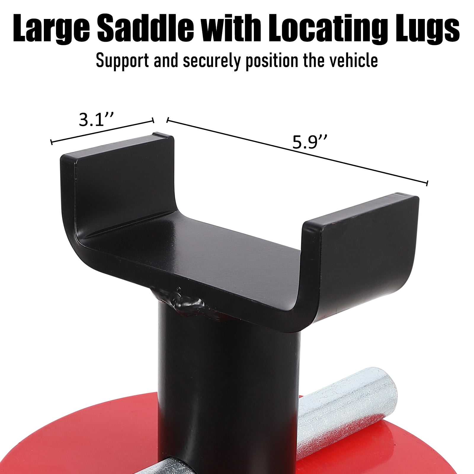 Amkui Pipe Stand, Height Adjustable, Portable Jack Stand with Folding Legs, Steel Multi-Purpose Jack for Pipe Cutting/ Welding Projects in Automotive Manufacturing/ Construction Projects, 1/2 Set