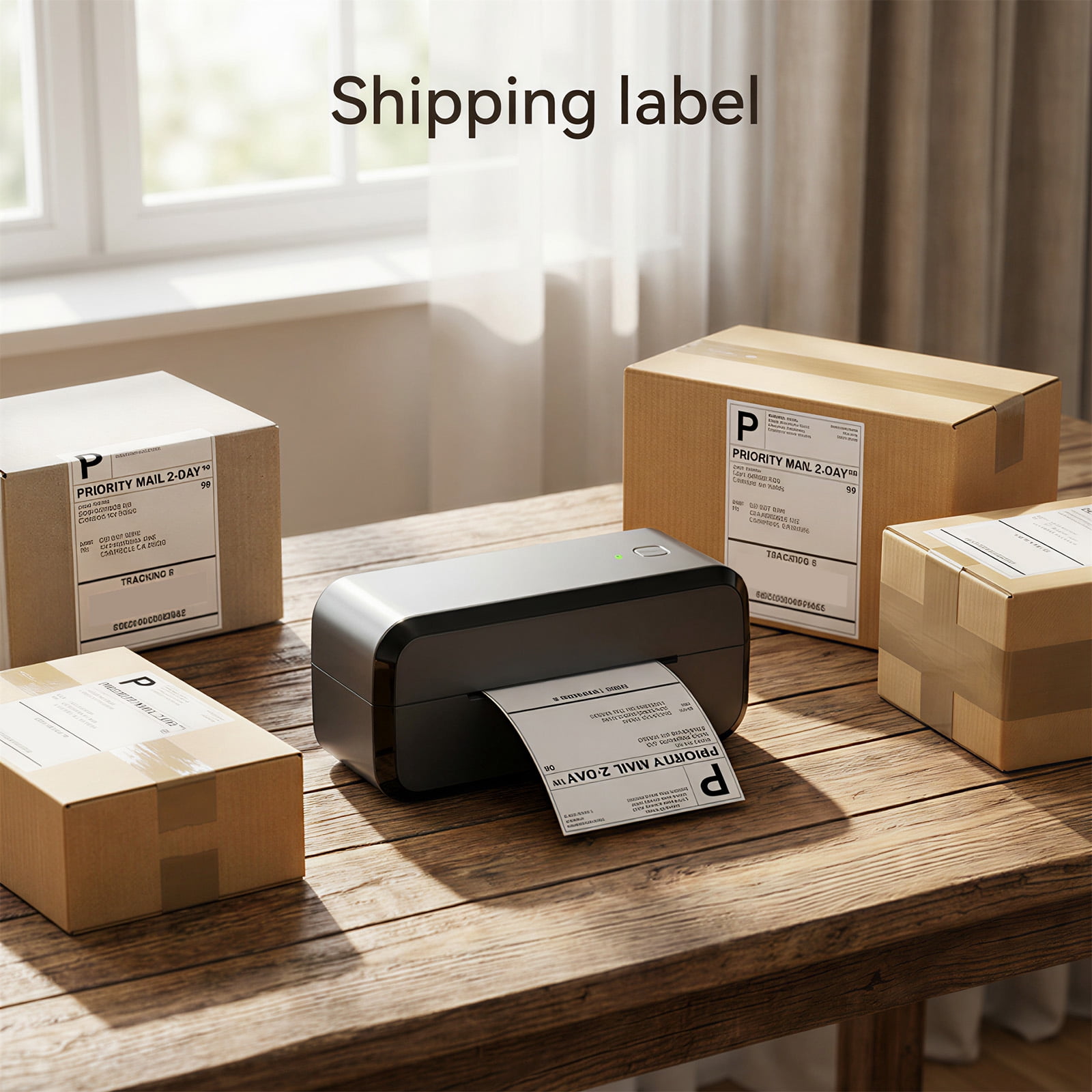 Phomemo Bluetooth Thermal Shipping Label Printer, 4x6 Wireless Label Printer for Shipping Packages, Compatible Android, iOS, Mac OS, and Windows, Widely Used for Amazon, Ebay, Shopify, Etsy, USPS