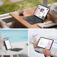 thumbnail image 5 of edaiser Detachable Keyboard Case Compatible with Apple iPad Pro 11 inch M5 2025 & M4 2024: Wireless Backlit Keyboard with Trackpad, Magnetic Protective Cover, 5 of 6