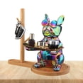 thumbnail image 4 of French Bulldog Statue | Ceramic Bulldog Desk Storage Tray Statue | Creative Animal Sculpture Table Decoration Multifunction Office Home Decor Coin Bank Storage, 4 of 9