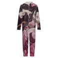 thumbnail image 4 of Demon Slayer Nezuko Kids Hooded Jumpsuit Union Suit Onesie One Piece Blanket for Boys Girls, 4 of 7
