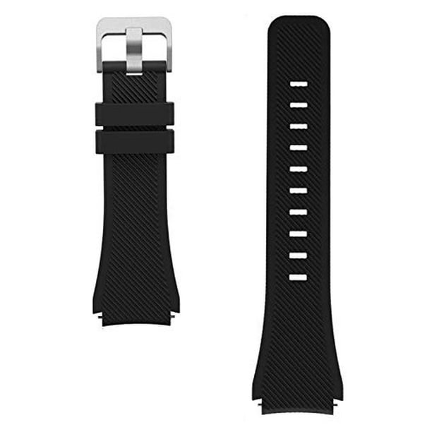 WayLand Replacement Smart Watch band 22mm for Michael Kors Access Bradshaw  Smart Watch 22mm Classic Silicone Band Strap for MKT5001/5004/5013 - Black  
