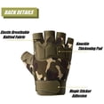 thumbnail image 3 of Guantes tácticos sin dedos, ligeros, transpirables y protectores para exteriores, guantes militares para tiro, caza, coto, escalada, 3 of 5