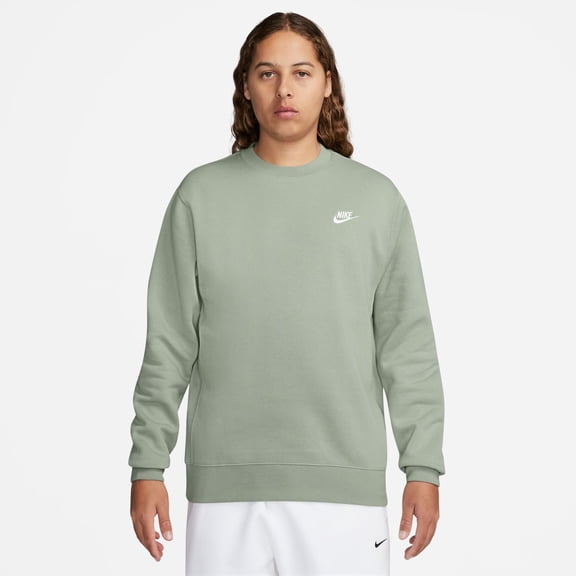 Men's Nike Club Fleece Crew Color: Jade Horizon Size: XXL