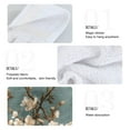 thumbnail image 5 of Sparrows Among Flowers 2 Pack 14''x18'' Hand Towels Soft Coral Fleece Quick Dry Hook and Loop for Kitchen Bathroom, 5 of 7