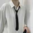 thumbnail image 2 of Women 's Narrow Necktie with Zipper Adjustable Neck Tie Elegant All-match Trendy Unisex Casual Business Length 42cm C9K4, 2 of 8