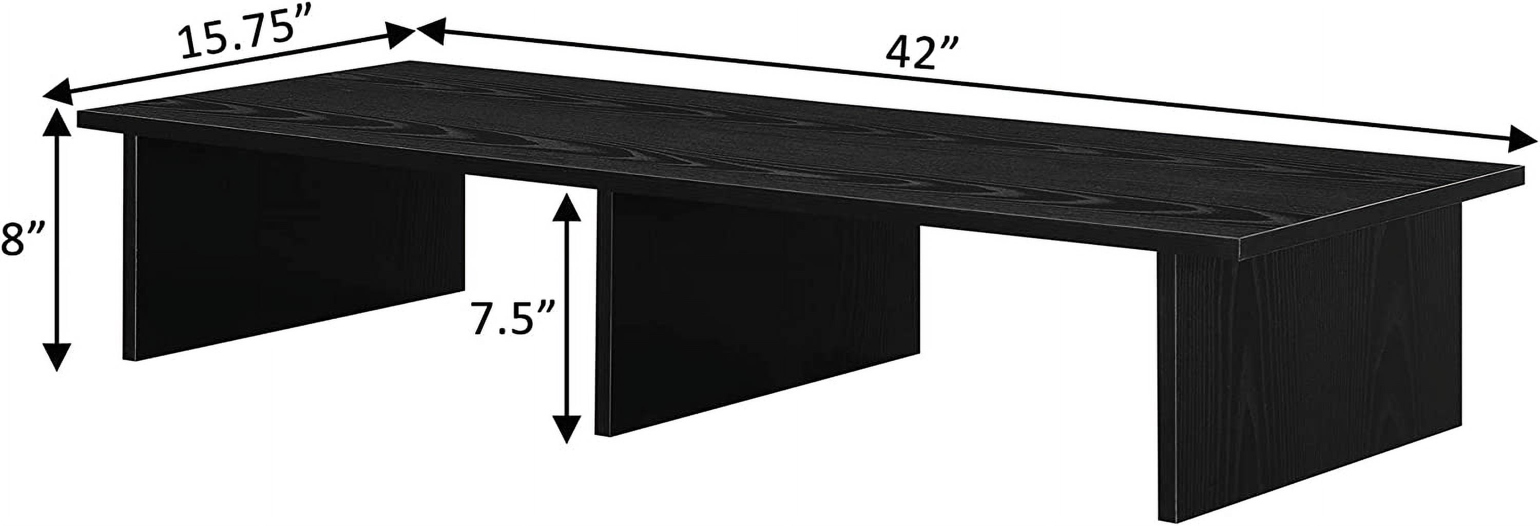 Neatifyes Designs2Go TV/Monitor Riser for TVs up to 46 Inches, Black