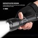 thumbnail image 5 of Linterna Potente Soidarity antorcha recargable Aleación de aluminio telescópico multifuncional Banco de energía de pesca táctica Estufas de camping 2*5000 mAh 26650, 5 of 6