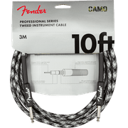 Genuine Fender® Professional Series Instrument Cable, 10', Winter Camo