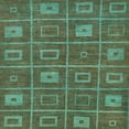 thumbnail image 1 of Ahgly Company Indoor Square Abstract Army Green Abstract Area Rugs, 4' Square, 1 of 6