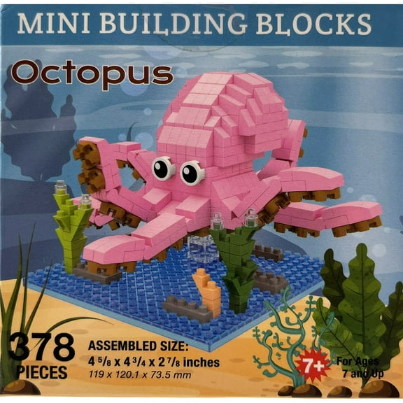 The Islander Group Hawaiian Collectible Plastic Mini Building Blocks Octopus