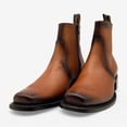 thumbnail image 4 of The Western Shops Men’s Leather Ankle Western Boot, Side Zipper, Square Toe, 4 of 5