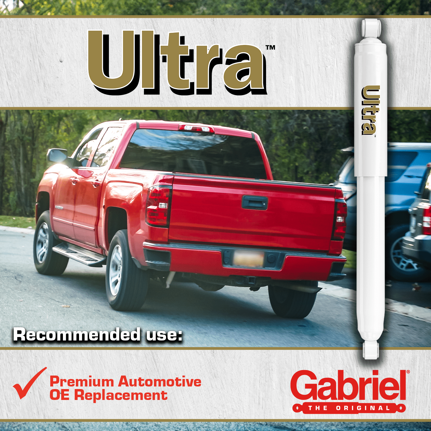 Gabriel G63510 Ultra Truck Rear Shocks Absorbers fits 88-90 Toyota Land Cruiser (1 pack)